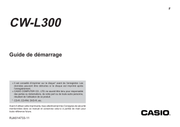 Manuel Casio CW-L300 - Guide de démarrage et d'utilisation | Fixfr