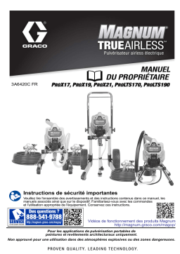 Manuel Graco 3A6420FR-C ProX17 ProX19 ProX21 ProLTS170 ProLTS190 Pulvérisateur Airless