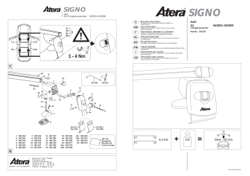 Atera 045 047 Manuel du propriétaire - Audi A3 (3 portes) | Fixfr