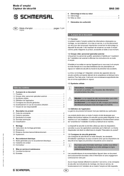 schmersal BNS 300-01ZG 5,0M Mode d'emploi