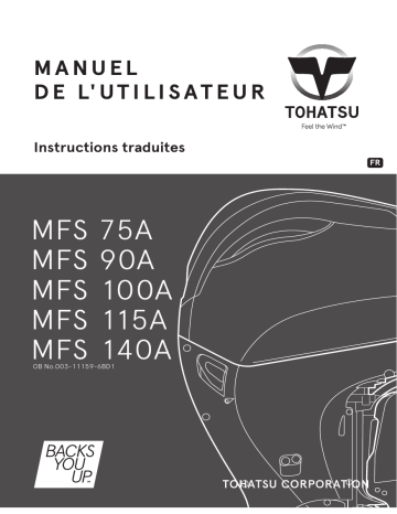 Manuel du propriétaire TOHATSU MFS 90A - Moteur hors-bord 4 temps 90 chevaux | Fixfr