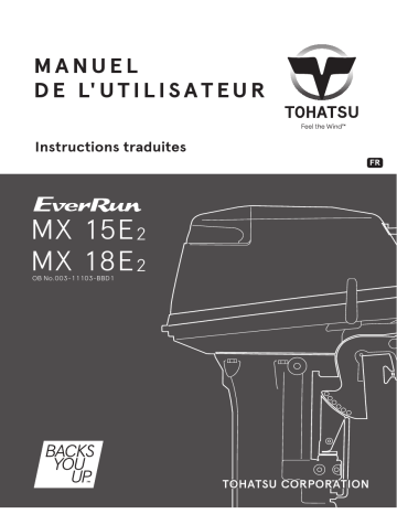 TOHATSU MX 15E2 Manuel du propriétaire - Guide d'utilisation et d'entretien | Fixfr