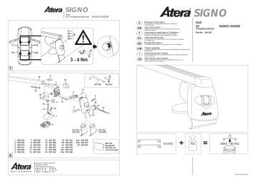 Manuel du propriétaire Atera 044 047 - Audi A3 (3 portes) 04/2003-05/2006 | Fixfr