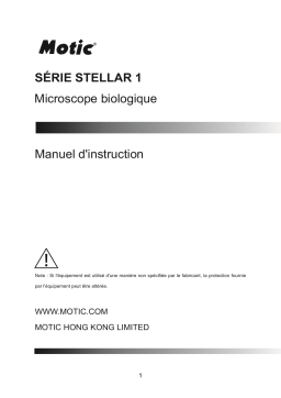 Manuel utilisateur Motic Stellar Series - Microscope biologique