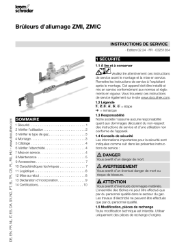 Manuel Kromschroder ZMI, ZMIC - Instructions d'utilisation