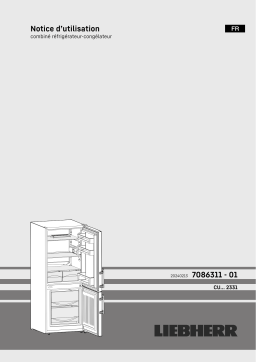 Mode d'emploi Liebherr CUfre 2331