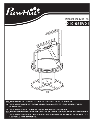 PawHut D10-055V01 Manuel utilisateur | Fixfr