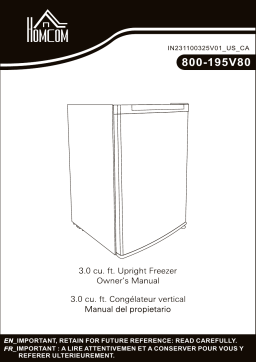 HOMCOM 800-195V80BK Manuel utilisateur