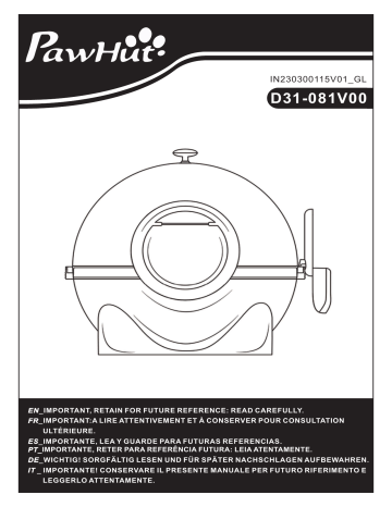 Manuel d'utilisation PawHut D31-081V00GN | Fixfr