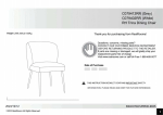 Manuel d'utilisation de la chaise de salle &agrave; manger Dorel Home C079402RR