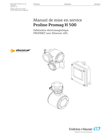 Manuel Endres+Hauser BA Proline Promag H 500 - Télécharger PDF | Fixfr