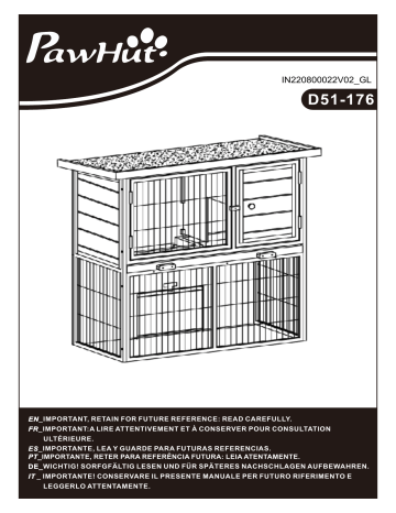 PawHut D51-176 Manuel d'utilisation | Fixfr