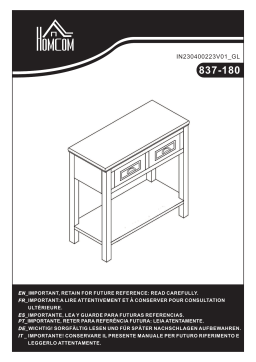 HOMCOM 837-180 Manuel utilisateur