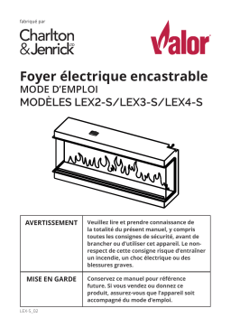 Manuel du propriétaire Valor LEX-S - Guide d'utilisation