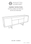 Manhattan Comfort Celine 70.86 Buffet Stand : Manuel utilisateur