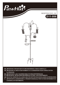 PawHut D11-006 Manuel utilisateur