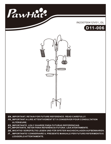 PawHut D11-006 Manuel utilisateur | Fixfr