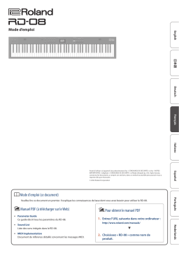 Roland RD-08 Manuel du propriétaire