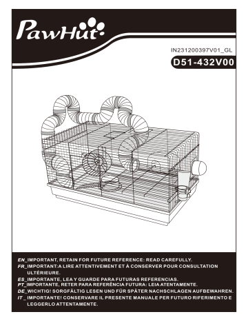 PawHut D51-432V00GY Manuel utilisateur | Fixfr