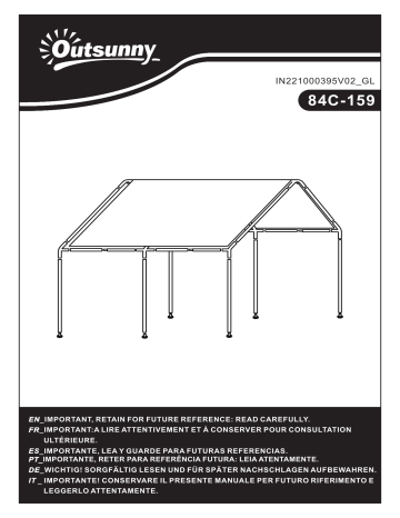 Outsunny 84C-159GY Manuel utilisateur | Fixfr