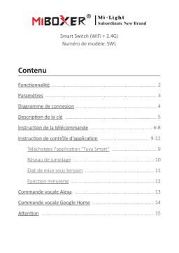 Manuel du propriétaire Miboxer SWL - Contrôle intelligent d'appareils