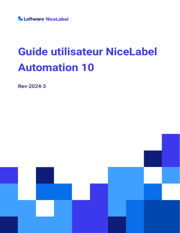 NiceLabel 10 Mode d'emploi - Manuel d'utilisation | Fixfr