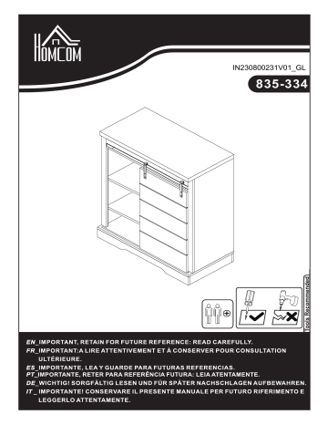 HOMCOM 835-334 Manuel Utilisateur | Fixfr