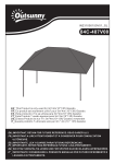 Manuel utilisateur Outsunny 84C-487V00KK - Gazebo 3m x 4m