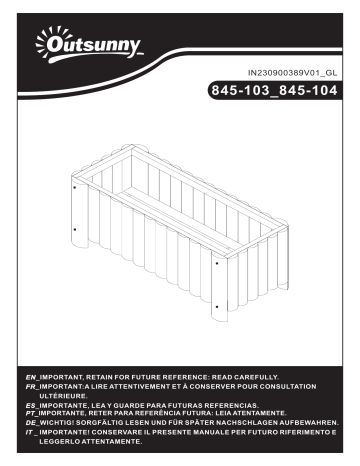 Manuel utilisateur Outsunny 845-103 | Fixfr