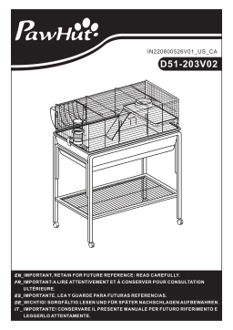 PawHut D51-203V02CG Manuel utilisateur