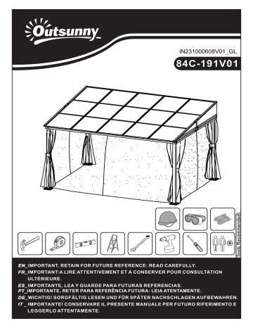 Outsunny 84C-191V01 Manuel utilisateur | Fixfr