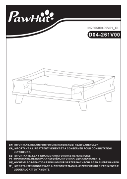 PawHut D04-261V00DB Manuel utilisateur - Télécharger Gratuit