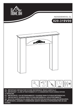 Manuel d'utilisation HOMCOM 820-319V00GY - Télécharger PDF