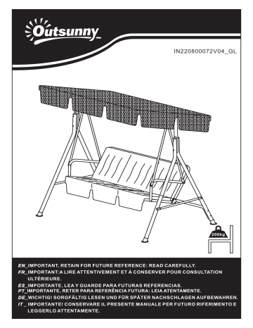 Manuel d'utilisation Outsunny 84A-054V03BK | Fixfr