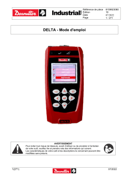 Desoutter DELTA 6D (6159351020) Mode d'emploi