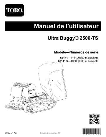 Manuel Utilisateur Toro Ultra Buggy 2500-TS | Fixfr