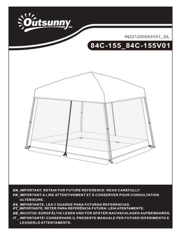 Manuel utilisateur Outsunny 84C-155GN - Télécharger en PDF | Fixfr
