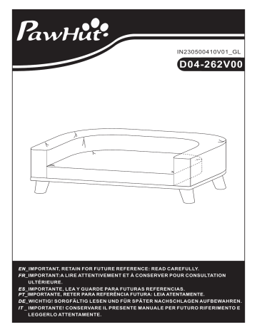 PawHut D04-262V00GN Manuel utilisateur | Fixfr