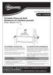 Manuel utilisateur Outsunny 846-134V00BK - Barbecue au charbon portable