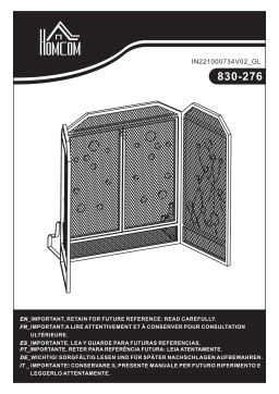 Manuel d'utilisation HOMCOM 830-276 - Télécharger et Lire en Ligne