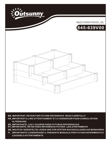 Manuel de l'utilisateur Outsunny 845-639V00ND | Fixfr