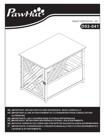 PawHut D02-041 Manuel utilisateur | Fixfr