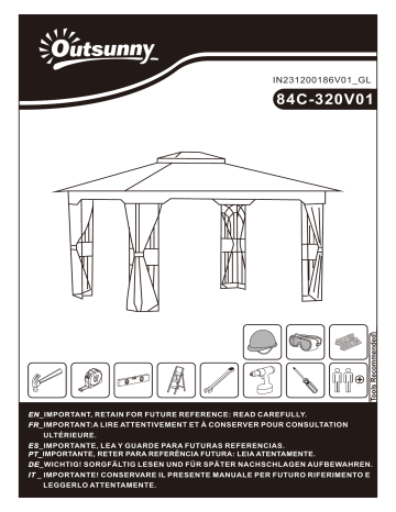 Outsunny 84C-320V01BN Manuel utilisateur | Fixfr