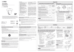 i-PRO WV-S6130 Guide d'installation