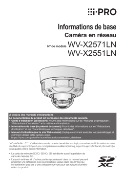 Manuel de l'utilisateur i-PRO WV-X2571LN