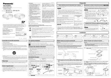 Guide d'installation i-PRO WV-X4171 - Manuel d'utilisation | Fixfr