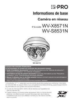 i-PRO WV-X8571N Manuel utilisateur - Caméra en réseau haute résolution