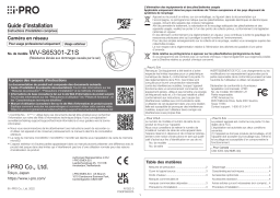 i-PRO WV-S65301-Z1S Guide d'installation