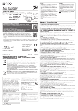 i-PRO WV-S2536LGN Guide d'installation