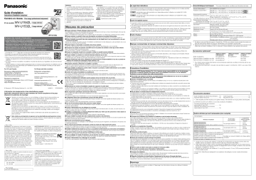 i-PRO WV-U1532L Manuel d'installation - Télécharger PDF | Fixfr